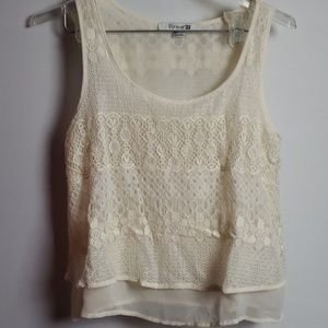 Forever 21 lace cropped top